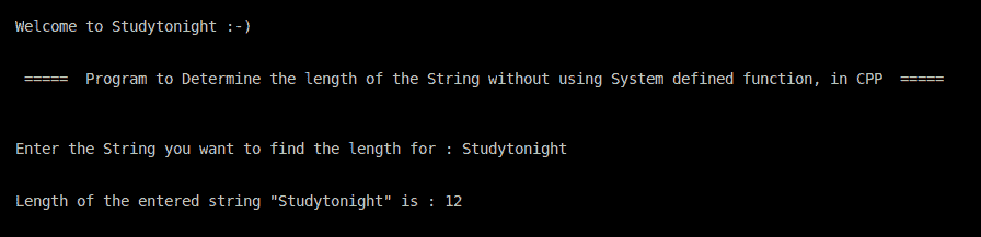 C++ string length