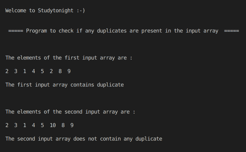 C++ duplicate check