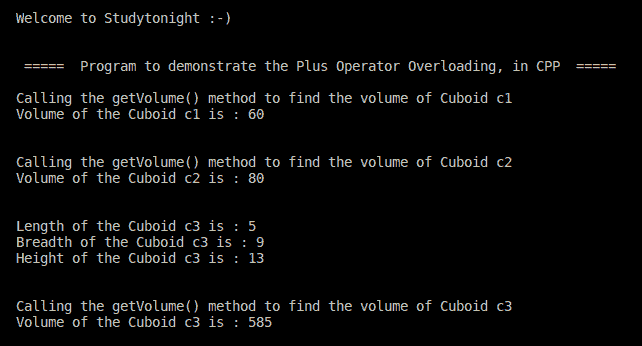 C++ plus operator overloading