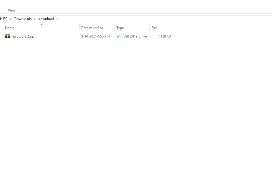 Download and Install Turbo C