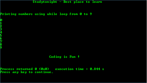 Basic while Loop Program