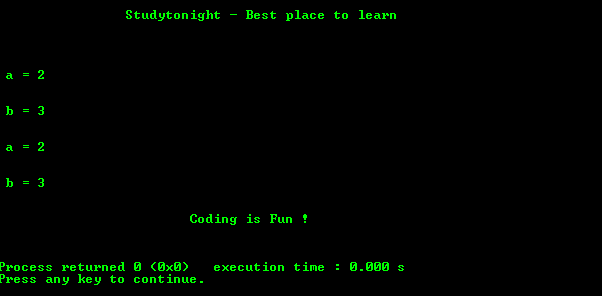 C Program for Pointer to a function