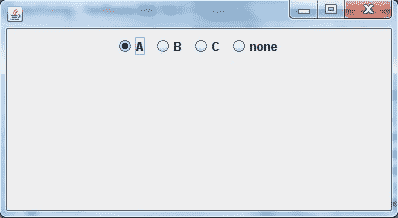 jradiobutton example