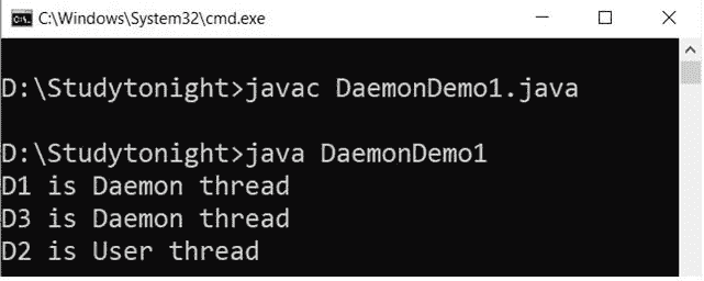 deamon-thread-example