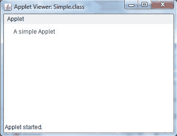 creating simple applet