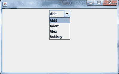 jcombobox example