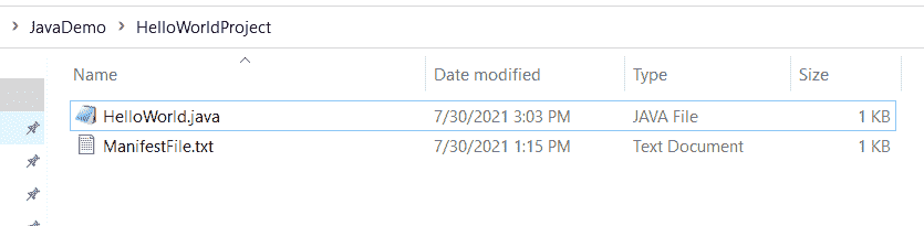 Current Directory files