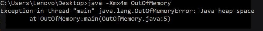 OutOfMemoryError because insufficient memory was allocated to the application