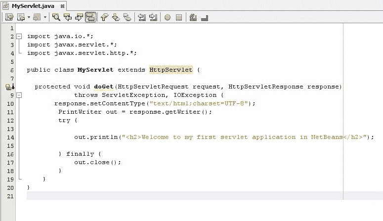 steps to create servlet application in netbeans