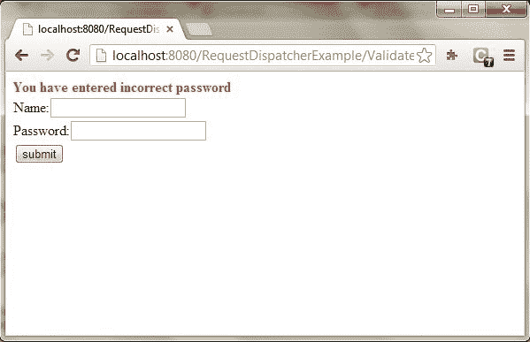 request dispatcher example