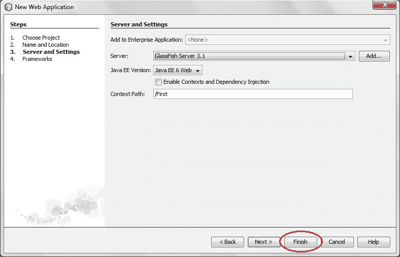 steps to create servlet application in netbeans