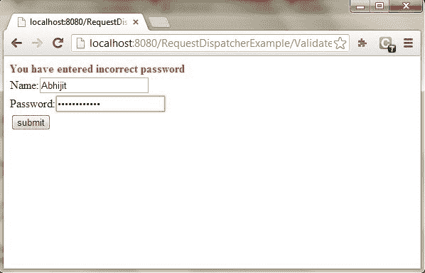 request dispatcher example