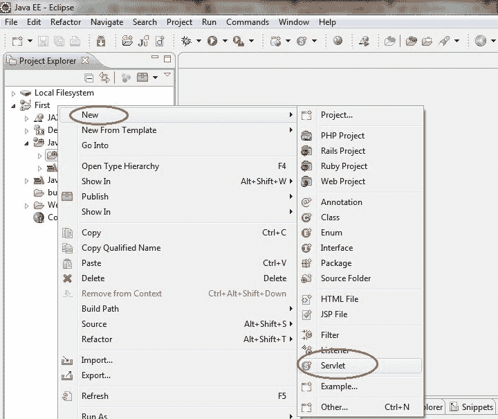 steps to create servlet application in eclipse