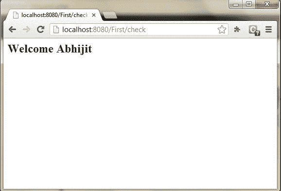servlet request example output