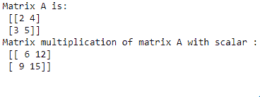 numpy dot() function code example