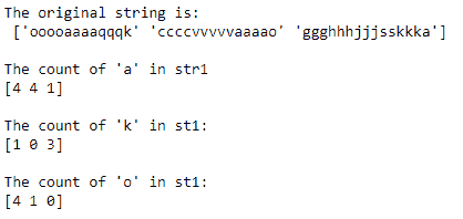 using count() function of Numpy