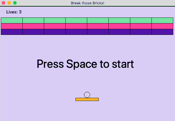 brick breaker game python project