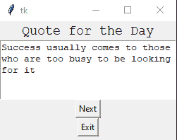 Tkinter Text widget example