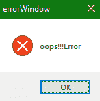 Tkinter messagebox module example
